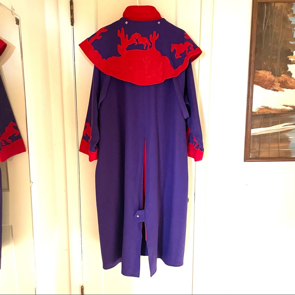 RARE VINTAGE Victoria Thomas wool RIDING COAT!! ❤️💜❤️
